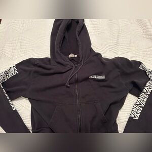 Vans cropped zip up hoodie
